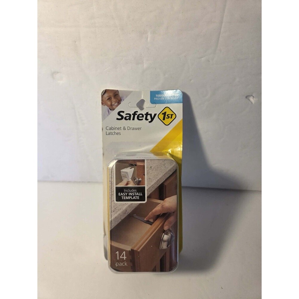 Safety 1st Baby Cabinet Locks Wide Grip Latches 14 Pack